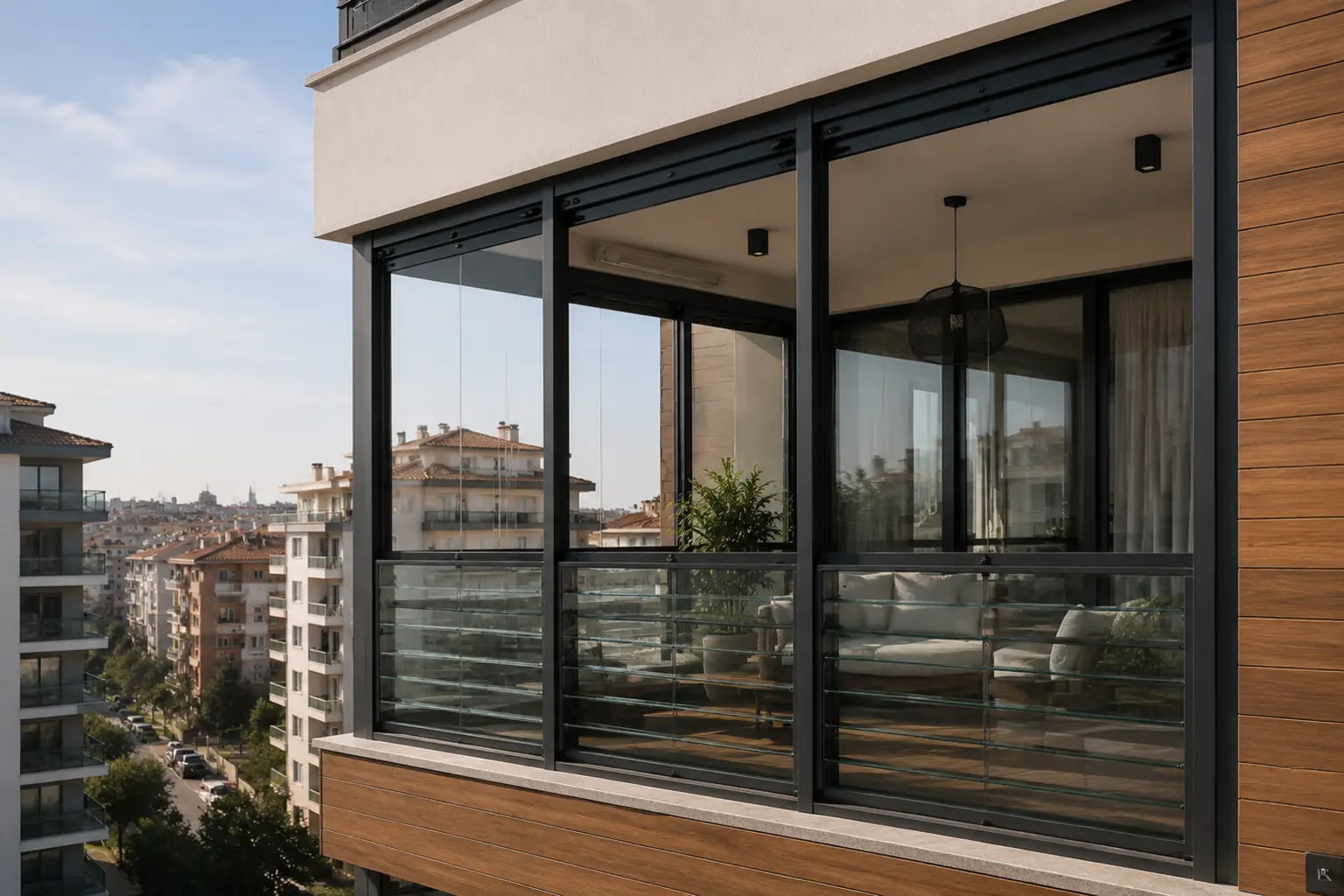 Çorlu giyotin cam balkon sistemi